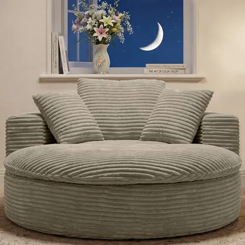 CUBENTE 49.5" Round Boneless Chaise